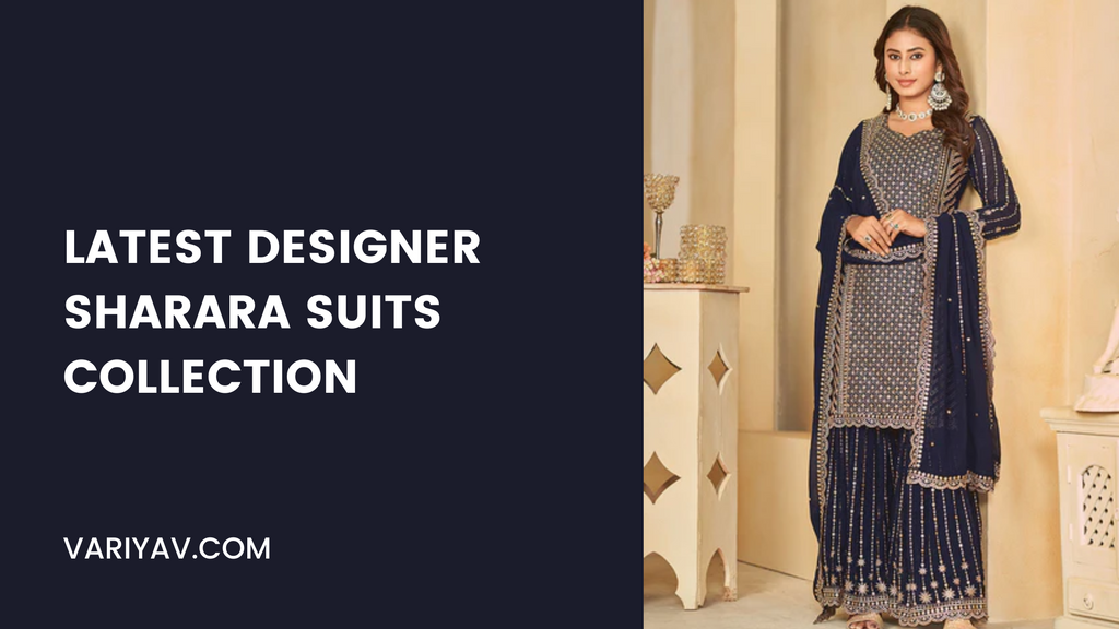 Latest designer sharara suits collection