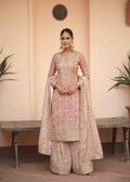 Blush Rose Floral Printed Palazzo Suit 