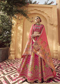 Candy Pink Majestic Zarkan Banarasi Silk Lehenga