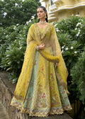 Drab Yellow Elegant Silk Designer Lehenga