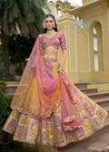 Dusty Pink Embroidered Designer Bridal Lehenga