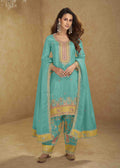 Green Simar Silk Salwar Suit