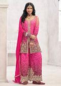 Buy Pink And Purple Ombre Palazzo Suit