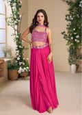 Buy Rani Pink Embroidered Co-Ord Palazzo Set 