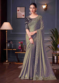 Sea Green Double Tone Silk Saree