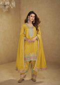 Yellow Simar Silk Salwar Suit