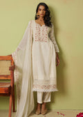 Buy off white Embroidered Pant Style Suit